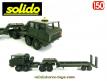 Le Berliet T12 et sa semi porte char en miniature Solido au 1/50e incomplet
