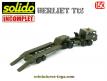 Le Berliet T12 semi porte char en miniature de Solido au 1/50e incomplet