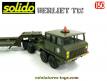 Le Berliet T12 semi porte char en miniature de Solido au 1/50e incomplet