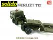 Le Berliet T12 semi porte char en miniature de Solido au 1/50e incomplet