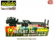 Miniature Solido 211 – Berliet T12 Porte Char – Vert Métal – Occasion France