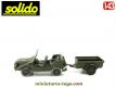 La Jeep Auto Union Munga avec remorque en miniature de Solido au 1/43e