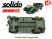 Le VLTT Jeep auto Union DKW Munga miniature de Solido au 1/43e incomplet