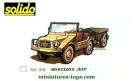 Le VLTT Jeep auto Union DKW Munga miniature de Solido au 1/43e incomplet