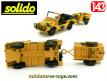 La Jeep DKW Munga sable camo avec remorque miniature de Solido au 1/43e