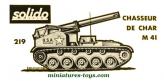 Le canon automoteur M41 Govila miniature par Solido au 1/50e incomplet
