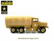Le camion Kaiser Jeep 6x6 cargo bâché en miniature de Solido au 1/50e