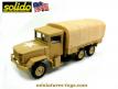 Le camion Kaiser Jeep M35 6x6 sable bâché en miniature de Solido au 1/50e