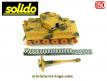 Le char allemand PzKw VI Tigre I miniature de Solido au 1/50e a réparer