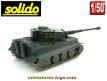 Le char allemand PzKw VI Tigre I gris en miniature de Solido au 1/50e