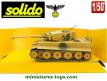 Le char allemand PzKw VI Tigre I brun camo de vert en miniature Solido au 1/50e