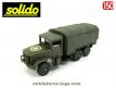 Le camion Kaiser Jeep 6x6 cargo bâché vert en miniature de Solido au 1/50e