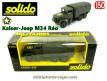 Le camion Kaiser Jeep 6x6 cargo bâché vert en miniature de Solido au 1/50e
