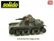 Le char français Renault R35 1940 en miniature de Solido incomplet au 1/50e