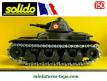 Le char français Renault R35 de 1940 vert camo en miniature par Solido au 1/50e