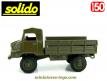 Le camion militaire Simca Unic Marmon non bâché miniature de Solido au 1/50e