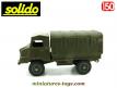 Le camion Simca Unic 4x4 Marmon militaire en miniature de Solido au 1/50e