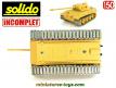 Le char allemand Panther Ausf G sable miniature de Solido au 1/50e incomplet