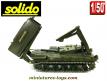 Le lance missile français Pluton AMX 30 miniature de Solido au 1/50e incomplet
