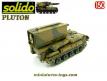 Le lance missile français Pluton AMX 30 miniature de Solido au 1/50e incomplet