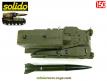 Le lance missile français Pluton AMX 30 en miniature de Solido au 1/50e