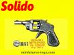 Le pistolet jouet de type revolver a barillet en métal par Solido