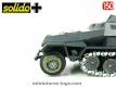 Le SdKfz 251 Hanomag gris en miniature militaire Solido série 200 au 1/50e