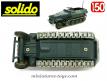 Le SdKfz 251 Hanomag gris en miniature de Solido au 1/50e avec roues fondues