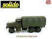 Le camion militaire Kaiser Jeep 6x6 M34 vert en miniature par Solido au 1/50e