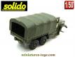 Le camion militaire Kaiser Jeep 6x6 M34 miniature Solido au 1/50e incomplet