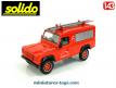 La Land Rover Defender pompiers Chamrousse en miniature Solido au 1/43e