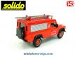 La Land Rover Defender pompiers Chamrousse en miniature Solido au 1/43e