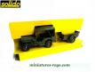 La Jeep Willys bâchée avec remorque en miniature de Solido n°256 au 1/38e 