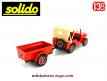 La Jeep Willys et sa remorque pompiers en miniature de Solido au 1/38e