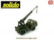 Le camion grue RC 60 Richier militaire en miniature de Solido au 1/50e
