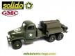 Le GMC CCKW 353 6x6 cabine tôlée compresseur en miniature de Solido au 1/50e