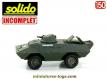 Le Commando US XM706 V-150 a tourelle miniature Solido incomplet au 1/50e