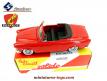 Le cabriolet Peugeot 403 rouge de 1954 par Solido en miniature au 1/43e