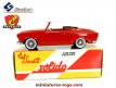 Le cabriolet Peugeot 403 rouge de 1954 par Solido en miniature au 1/43e