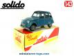 La 2cv 6 Citroën bleue de 1979 en miniature par Solido au 1/43e
