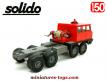 Le tracteur Berliet T 12 rouge miniature de Solido au 1/50e