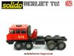 Le tracteur Berliet T 12 du porte tube STI GDF miniature de Solido au 1/50e