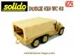 Le Dodge WC 63 6x6 bâché sable en miniature militaire Solido au 1/50e