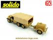 Le Dodge WC 63 6x6 bâché et sa remorque en miniatures Solido au 1/50e