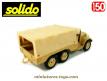 Le Dodge WC 63 6x6 bâché et sa remorque en miniatures Solido au 1/50e
