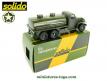 Le GMC CCKW 353 6x6 cabine tôlée citerne militaire miniature de Solido au 1/50e