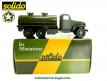 Le GMC CCKW 353 6x6 cabine tôlée citerne militaire miniature de Solido au 1/50e