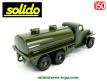 Le GMC CCKW 353 6x6 cabine tôlée citerne en miniature de Solido au 1/50e