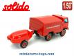Le Berliet Camiva 4x4 dévidoir FF pompiers en miniature Solido au 1/50e