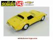 La Chevrolet Corvette jaune de 1968 en miniature par Solido au 1/43e